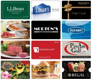 Gift Cards Top 12B